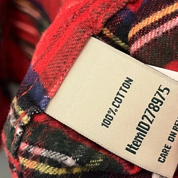 L.L. Bean Plaid Flannel Shirt - Picture 3 of 3